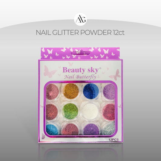 Nail glitter Powder 12ct