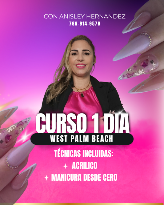 CURSO TECNICAS DE UÑAS 1 DIA.  WPB (A)