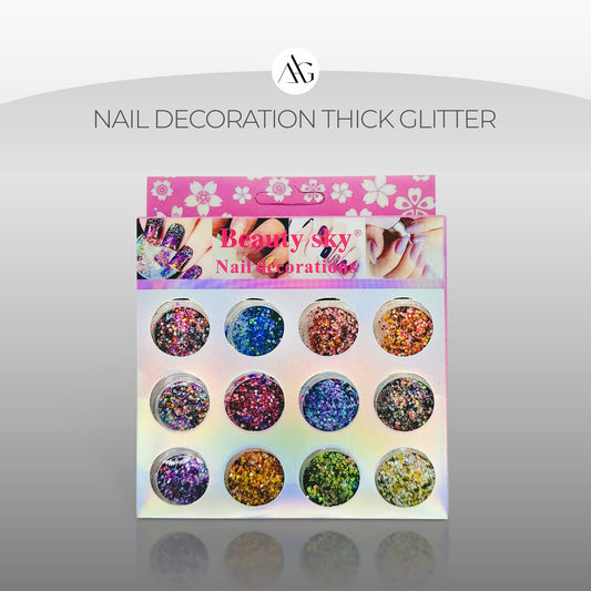 Nail Decoration Thick Glitter