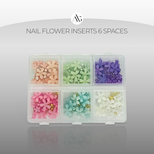 Nail Flower Inserts 6 spaces